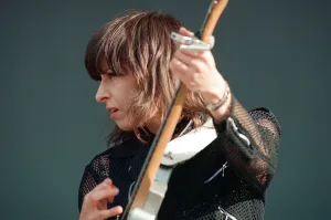 Chrissie Hynde (pictured) fronting her band The Pretenders