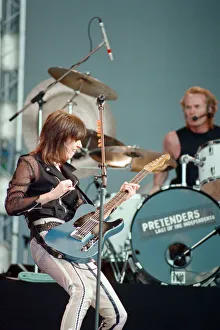 Chrissie Hynde (pictured) fronting her band The Pretenders