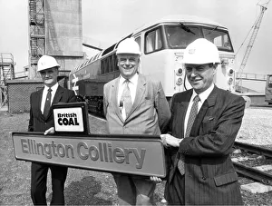 A christening party for British Rails newest railfreight locomotive named Ellington