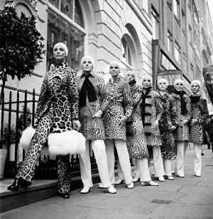 Christian Dior today showed in London a collection of furs for the Winter 69-70
