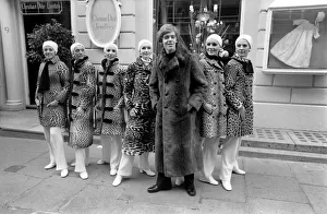 Christian Dior today showed in London a collection of furs for the Winter 69-70