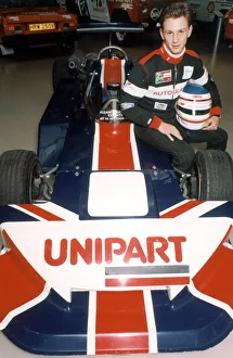 Motor Sports Prints: Christian Horner, Formula Three driver at the Motor Heritage X Centre with Nigel