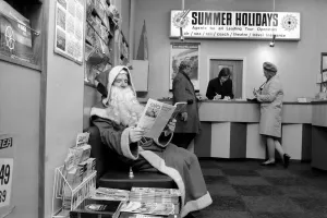 Christmas Humour: 75 year old Samuel Johnson the Father Christmas of Gamages