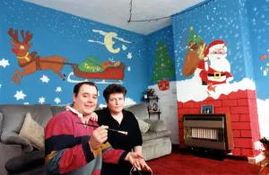 Winter Prints: Christmas - Phillip and Jane Carter who painted their own winter wonderland in their