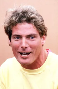 Christopher Reeve actor in the TV programme Its a Royal Knockout at Alton Towers