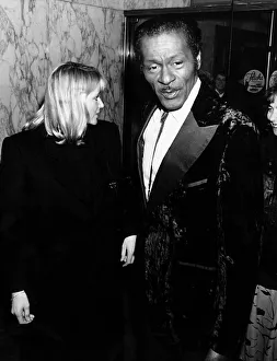 Chuck Berry American pop singer rock and roll 1988 at film premiere