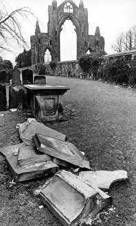 Vandalism Prints: Churchyard vandals are destroying Guisboroughs historic heritage