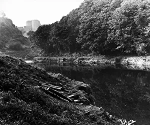 Forest Prints: Cilgerran Castle, a 13th century ruined castle located in Cilgerran, Pembrokeshire, Wales