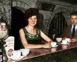 Cilla Black at the Cavern Club, Liverpool in the early 1960s Circa 1963