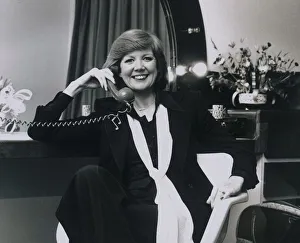 Celebs Misc Prints: Cilla Black in her dressing room before her performance at the Coventry Theatre in