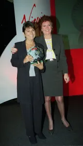 Cilla Black with Helen Rollason May 1999 winner of a special Pride of Britain Award