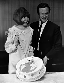 Cilla Black pop singer entertainer with Brian Epstein 1964