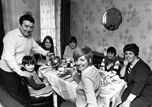 Cilla Black, singer pictured during visit to cousin Jimmy Cullen