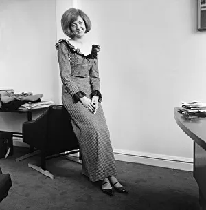 Cilla Black, singer and television personality pictured in this posed feature for