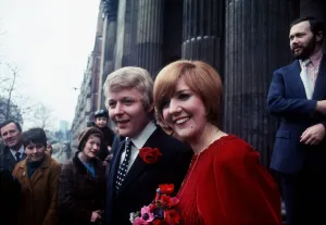 Cilla Black Singer and TV Personality marries manager Bobby Willis at Marylebone Registry
