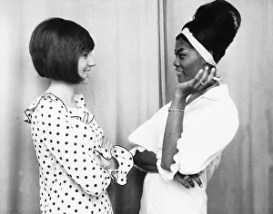 Cilla Black Singer / TV Presenter with singer Dionne Warwick MSI