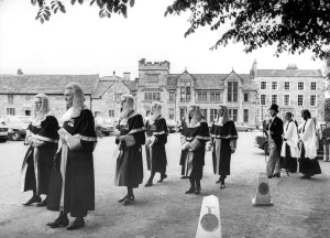 Circuit judges leaving Durham Cathedral en-route to the castle after the annual Courts of