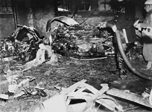 Firefighter Prints: Clacton air crash 1940. German Heinkel He 111 crashed during a minelaying sortie