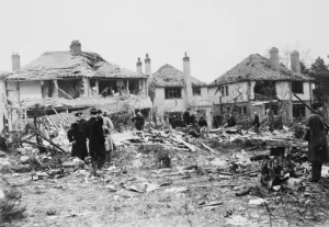 Clacton air crash 1940. German Heinkel He 111 crashed during a minelaying sortie