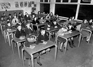 Studying Prints: A class at Poundwick junior School in Woodhouse Park sit for their Grammar School