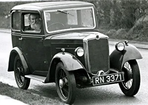 A Classic 1934 Morris Minor. Picture taken: 16th January 1980