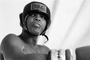 Portrait Posed Prints: Classius Clay (Muhammad Ali) seen here at his training camp Deer Lake in Pennslvania