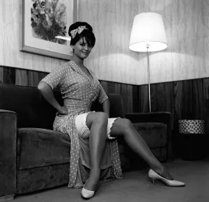 Square Prints: Claudia Cardinale actress November 1963 on the set of the film Circus World