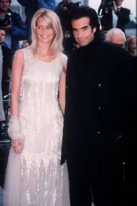 Award Ceremonies Prints: Claudia Schiffer and boyfriend David Copperfield 1995 at First National Television