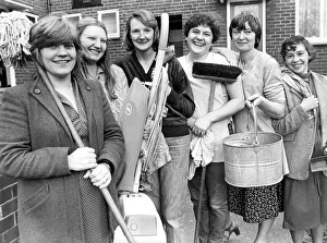 Brushes Prints: The Clean Brite cleaners co-operative in Scotswood go into action