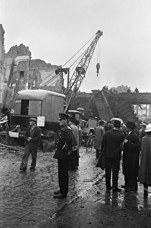 The clear up operation and the search for survivors and victims of the first V1 attack