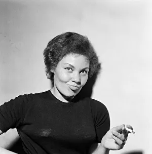 Cleo Laine pictured during a rehearsal of No Love Left'. 4th September 1958