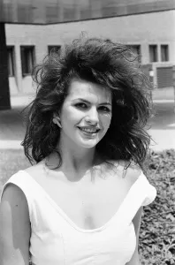 Cleo Rocos, Actress, pictured outside Southwark Crown Court, London, 21st June 1984