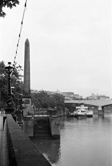 01154 Collection: Cleopatras Needle, Victoria Embankment, London. Circa 1955