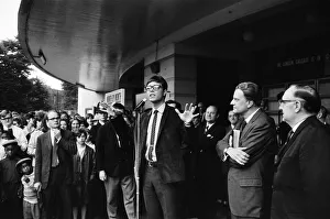 01196 Prints: Cliff Richard attends the Billy Graham service at Earls Court. 16th June 1966