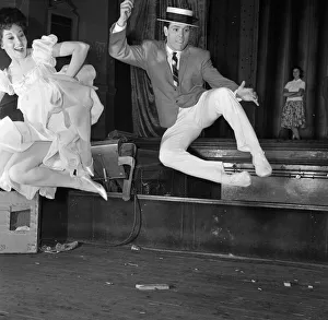 1961 Prints: Cliff Richard and Carole Gray rehearsing for the film The Young Ones
