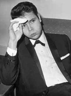 CLIFF RICHARD AT A FRIENDs FLAT IN MARYLEBONE AFTER BEING FORCED TO CANCEL HIS