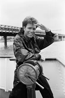Images Dated 27th August 1987: Cliff Richard at the launch of his new album 'Always Guaranteed'
