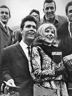 Cliff Richard with Susan Hampshire and the rest of the instrumental group The Shadows