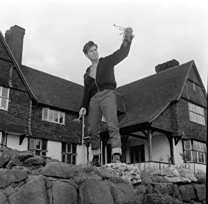 Cliff Richard at his Tudor Style mansion 1963 at upper nazeing Essex