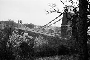 00841 Prints: Clifton Suspension Bridge, Bristol. 1st March 1967