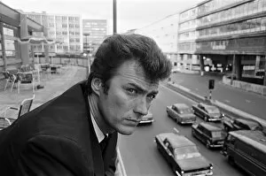 Images Dated 12th November 2015: Clint Eastwood on Smallbrook Queensway, Birmingham in June 1967