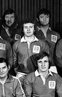 Clive Griffiths (centre), Llanelli Rugby Union Player, Team Photocall, Circa 1979