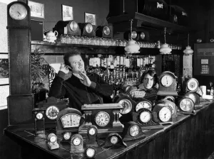 Clocks Prints: Clockwise. but still timeless, landlord brothers Kevin, on the left