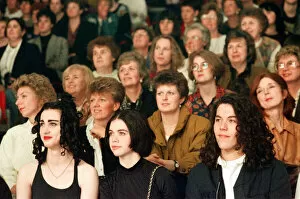 Images Dated 6th December 1990: Clothes Show Live, audience members, Birmingham NEC, 6th December 1990