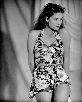 Clothing Beach. Top marks: Fashion like this halterneck floral sun suit helped to