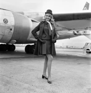 Clothing Fashion. A colourful new look now seen around Air Canada ticket counters is