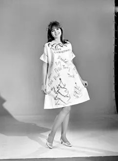 Outfits Prints: Clothing: Fashion: Dresses: Christmas paper dress modelled by Joanne Young