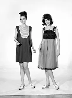 Clothing: Fashion: Lingerie: Women modelling underwear. Models: Della and Pat Young