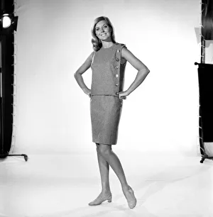 Clothing: Fashion: Maureen Walker Modelling: Grey dress, skirt and two jackets