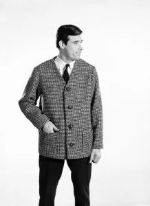 Mens Prints: Clothing: Fashion: Menswear: Man wearing tweed Jacket. Model Peter Anthony